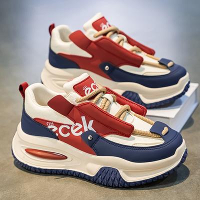 Herrars vardagssneakers Halkfria Snörskor Promenadskor Andningsbara Lätta Tennisskor Bekväma Utomhussporter Löpning Arbetssneakers för Män