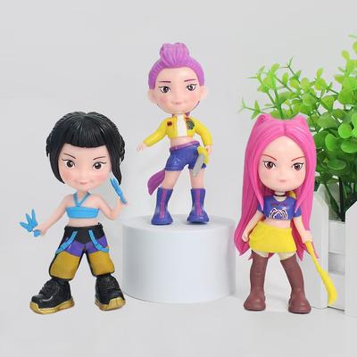 Фігурка Мисливців на Демонів Іграшка Мультфільм Румі/Міра/Зої Фігурка Дії ПВХ Настільна Прикраса Модель Лялька Іграшка Подарунок для Шанувальників
