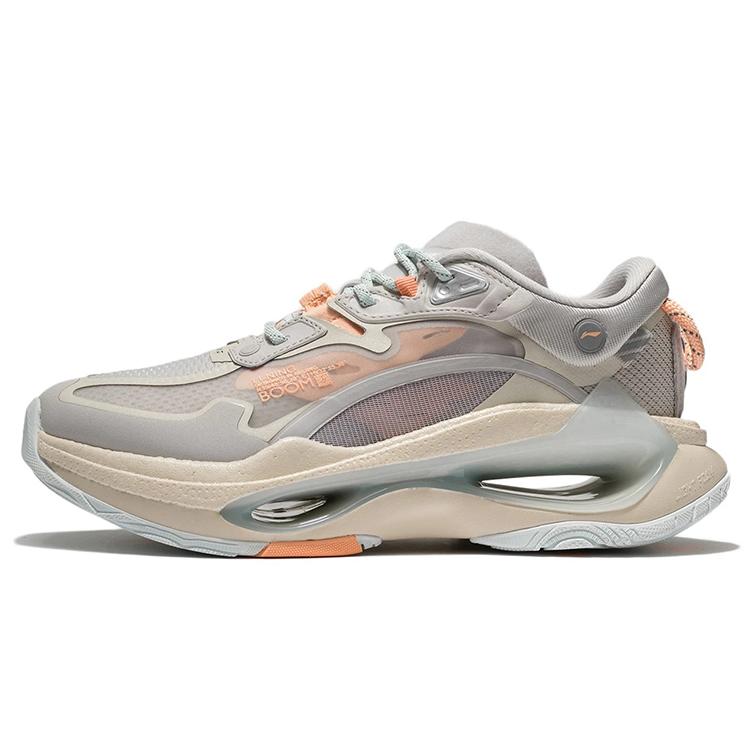 

Новые низкие спортивные повседневные кроссовки LiNing Beyond Infinity для женщин, серые/белые AZGS054-1 35.5