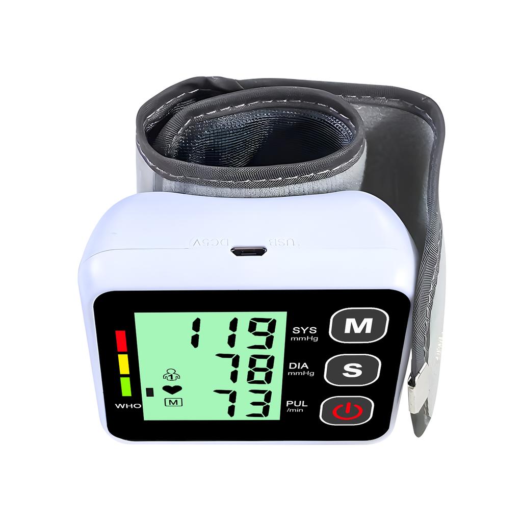 Wrist Blood Pressure Monitor - Digital Sphygmomanometer, Tonometer & Tensiometro, Accurate Blood Pressure Meter with LED Display