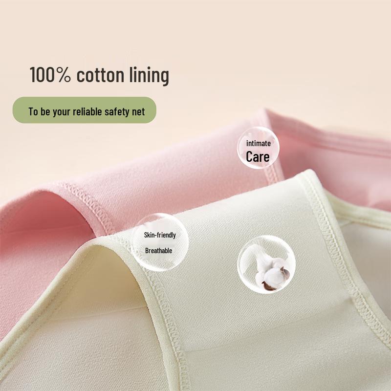 Langsha Women's High-Waist Tummy Control Antibacterial Cotton Briefs