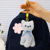 PP Cotton Small Cat Plush Keychain Lifelike Simulated Cat Plush Doll Cat Plush Bag Pendant  Friend