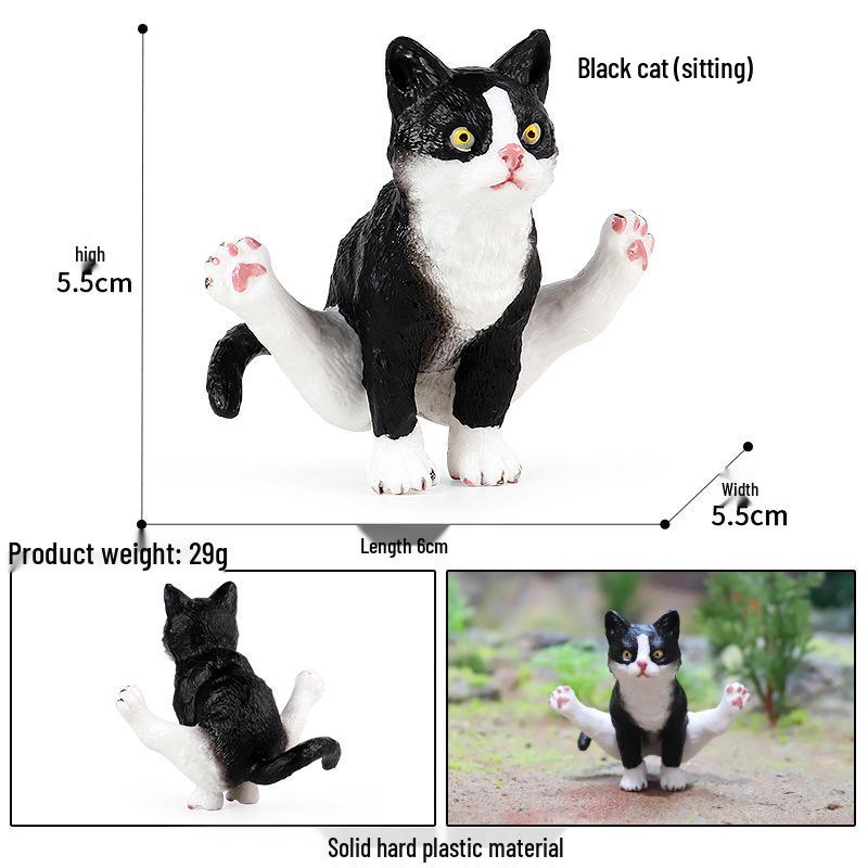 Solid Orange Persian, Ragdoll, Somali, and Blue Short-haired Cat Simulation Models