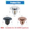 Stainless Steel Pop-Up Bounce Core Basin Drain Filter Hair Catcher Sink Strainer Bathtub Stopper Universal Bathroom Plug Tool