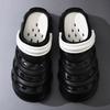 Summer Men's Hole Shoes Wear Deodorant and Non-slip Bag Head Slippers Soft-soled Beach Slippers