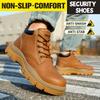 Construction Safety Shoes Men Waterproof Work Boots Anti-smash Steel Toe Shoes Puncture-Proof Indestructible Shoes Safety Shoes