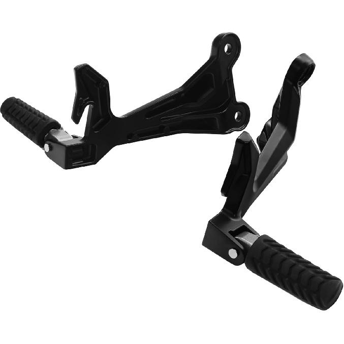 Green-L Motorcycle Passenger Footpeg Rear Footrest with Mount Bracket Kit Fit for Kawasaki Ninja 650 2017-2024 Z650 2017-2024
