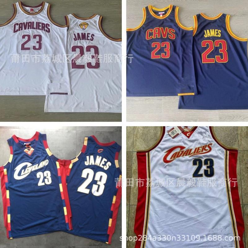 Mens Retro Cleveland Cavaliers 23 Basketball Jersey Mesh Stitched NBA Style Sportswear