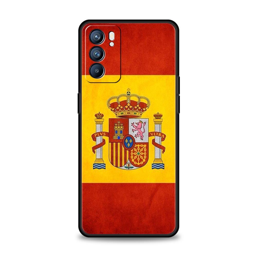 Phone Case For Oppo Reno13 Reno12 Reno11 F Reno10 Pro A54 A53 A95 A76 A74 A57 A98 A80 A79 5G A78 4G Cover Spain Bull Flag