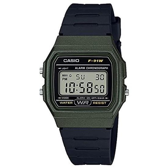 Casio wristwatch Collection F-91WM-3AJH Black