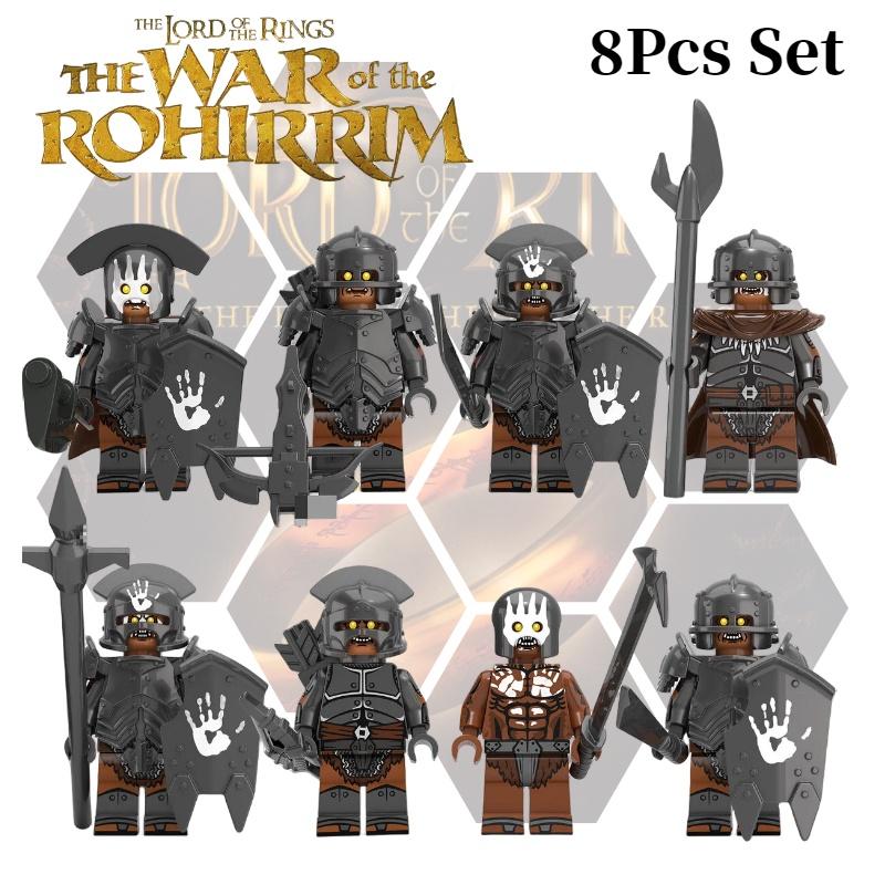 Kt1033 Magic Lord Mini Figure Series Powerful Orc Xp254-261 Children's Educational Building Toy