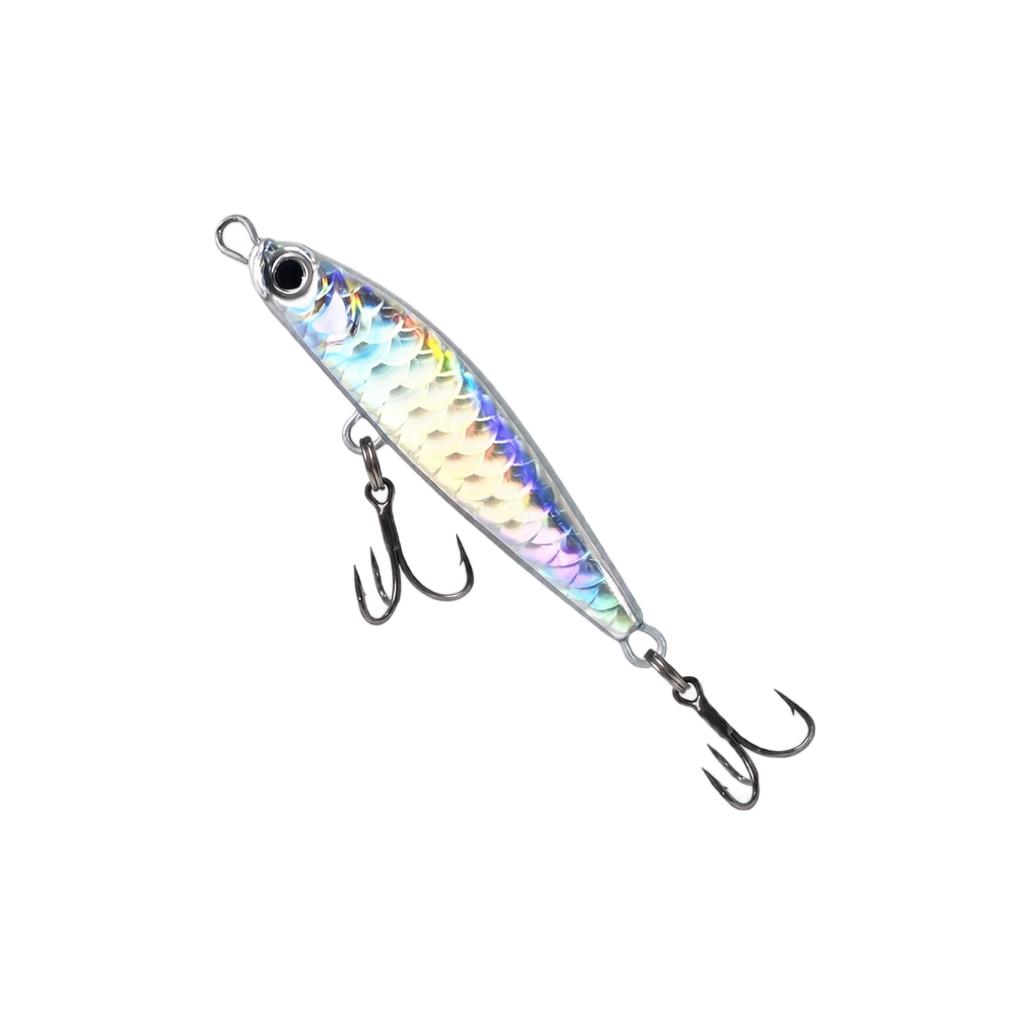 Fishing Jig Metal Lure Saltwater Boat Fishing Bait with Treble Hooks Various Weights for Long Distance Casting and Sea Fishing