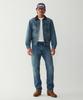Man On The Boon Corduroy Collar Denim Trucker Jacket_Blue 4715309025