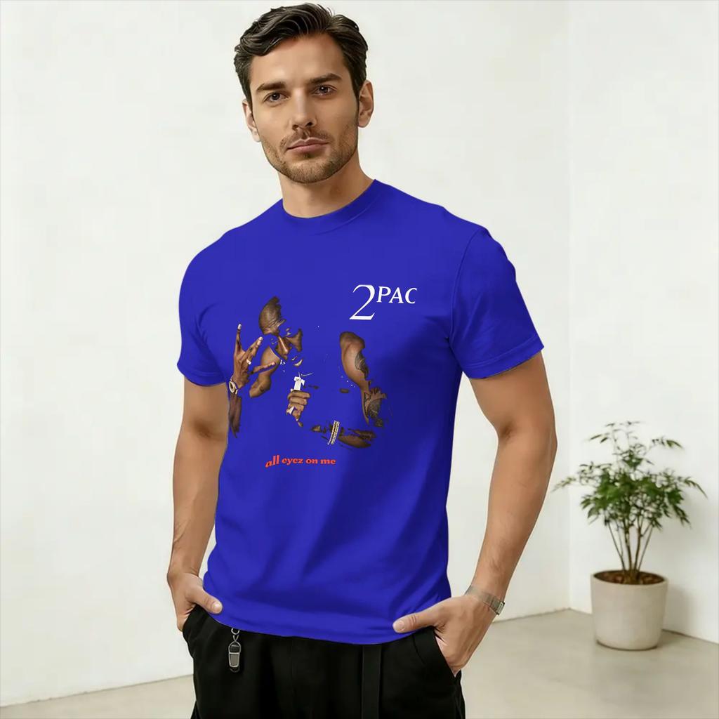 2 Tupac Shakur Pac T Shirt for Unisex 100 Cotton Hipster TShirt O Neck Tees Short Sleeve Clothes Classic