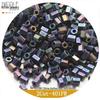 Japanese MIYUKI Seed Beads 2-Cut 11/0 Cube 2mm, Metallic Matte Series, 12 Colors, 10g Pack.
