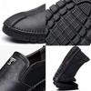 2025 New Men Leather Shoes Soft Sole Casual Shoes Comfortable Business Flats Man Lightweight Work Shoes Slip-on Driving Shoe
