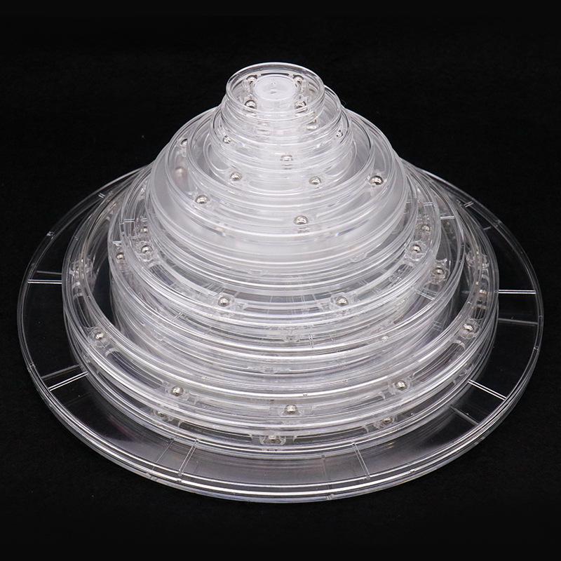 6-Inch Acrylic Transparent 360° Rotating Display Turntable 4-inch