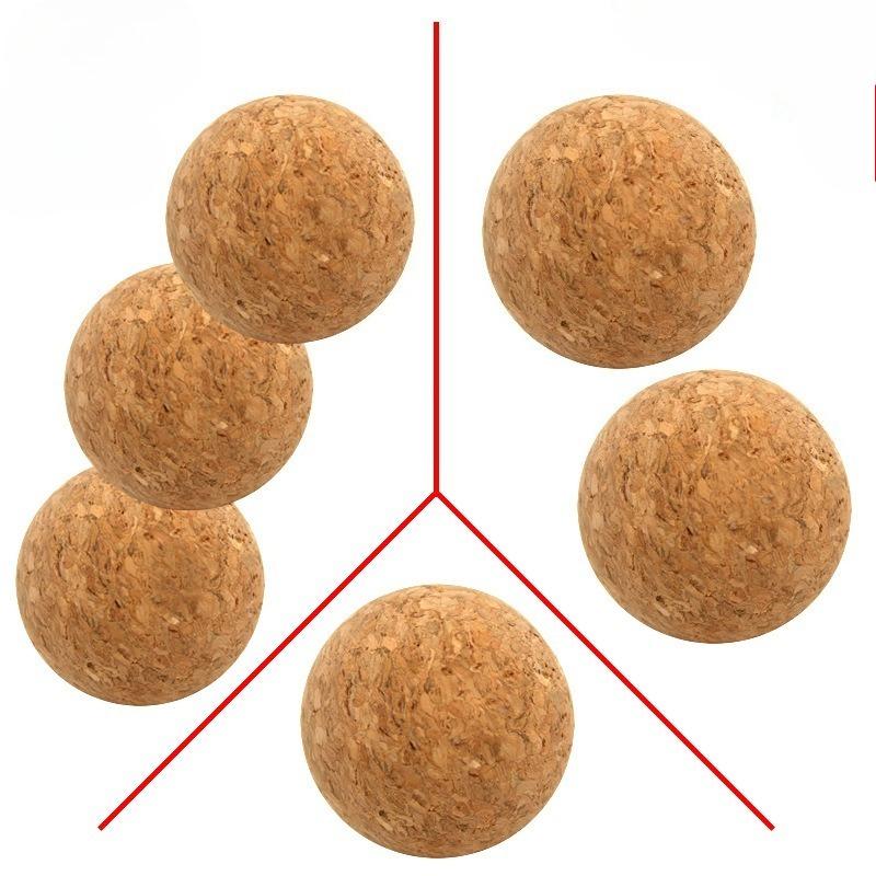 Palline da Calcetto in Legno e Sughero da 36mm, Accessori in Plastica per Calcetto da Tavolo, Palline Morbide di Ricambio per Gioco da Tavolo Indoor in Famiglia