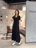 Women's Modal Short-Sleeve Long Summer Dress - Loose, Casual Plus Size Home & Outdoor Wear