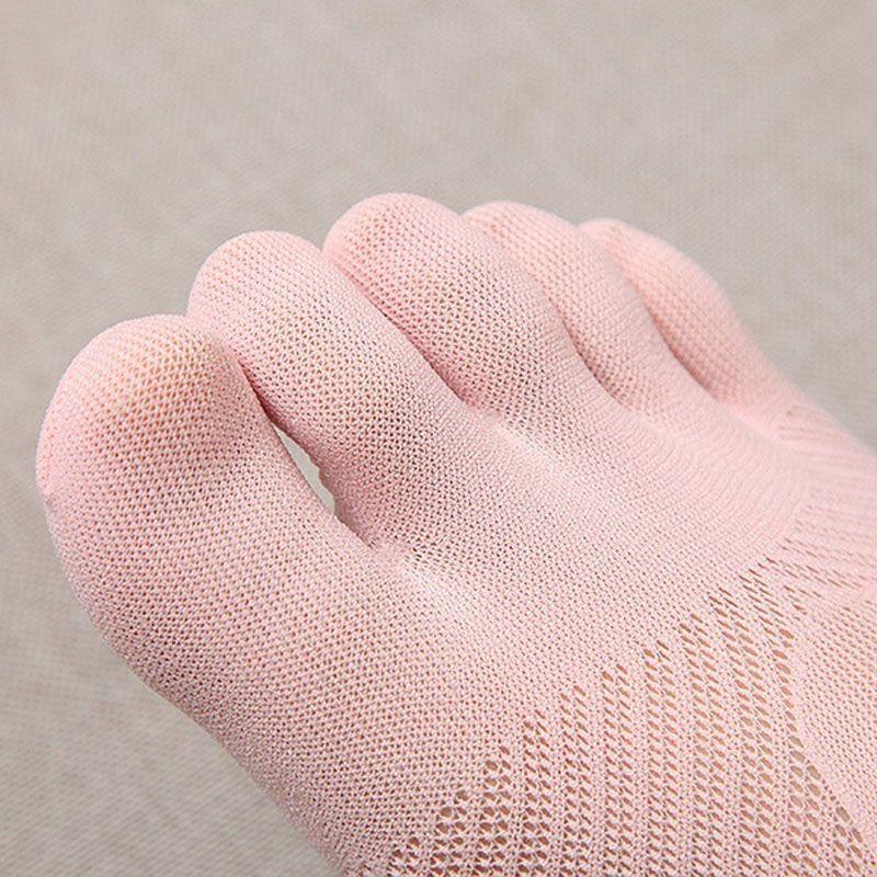 Ladies Cotton Fashion Blend Lace Antiskid Invisible Low Cut Socks Toe Sock Ankle