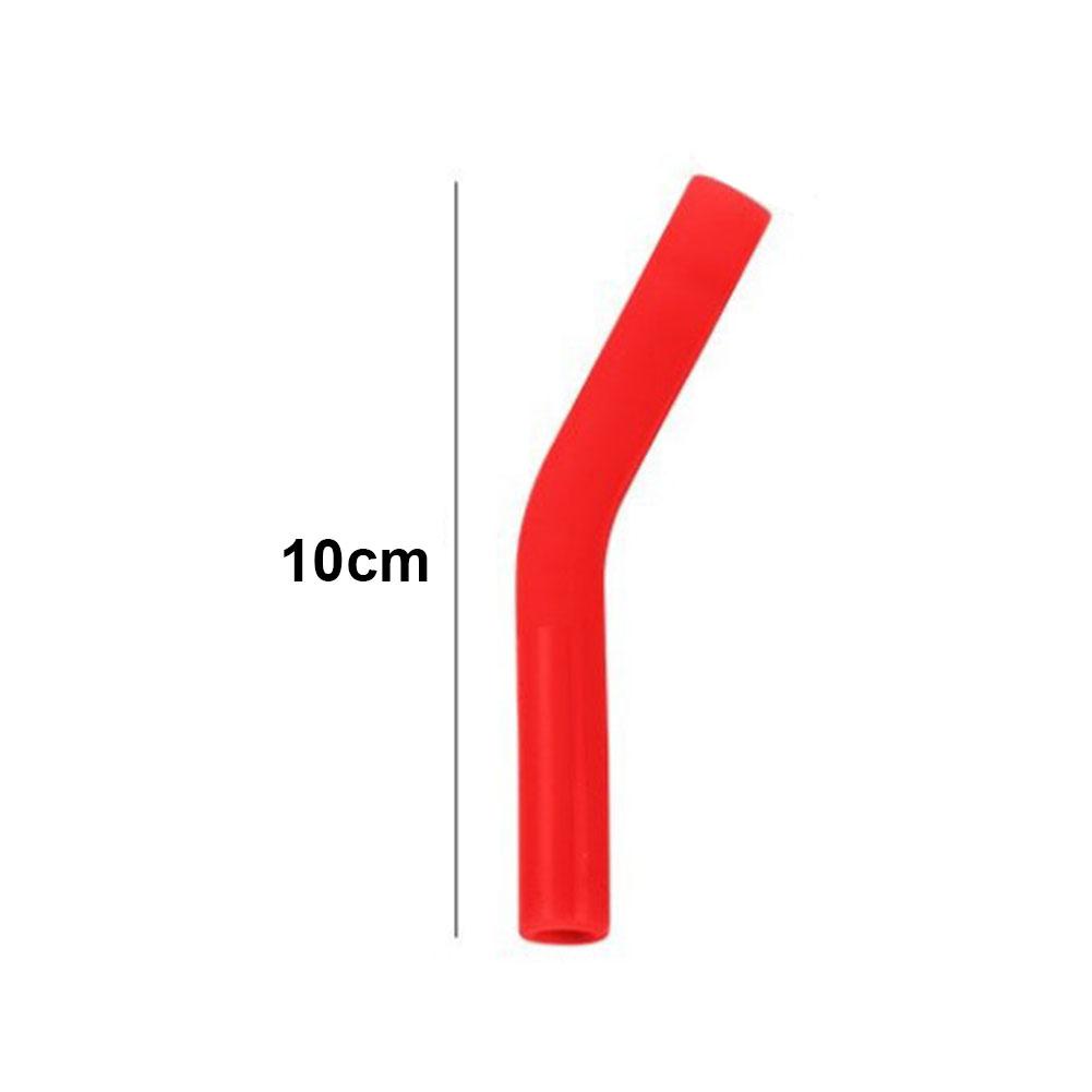 6pcs New High-end Metal Straw Silicone Tips 8mm Outer Diameter Food Grade Rubber Straw Covers Flex Elbow Hydraflow Straw
