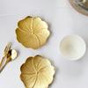 Metal Coaster, Luxury Creative Style, Golden Color, Embossed Craft, Suitable for Insulation, Tea Tray, Plate