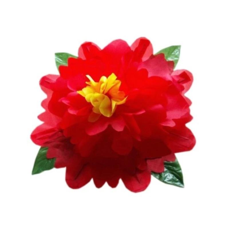 

Peony Production Magic Trick 45cm Empty Hand Appearing Flower Stage Flower Magic Props 4 Colors Magician красный