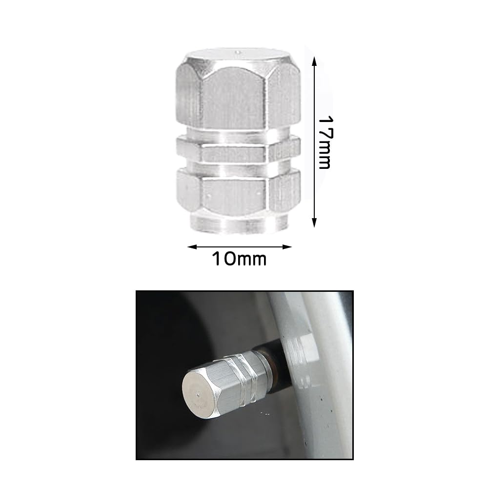 LIANHATA Tire Air Valve Cap Set of 4 Tire Wheel