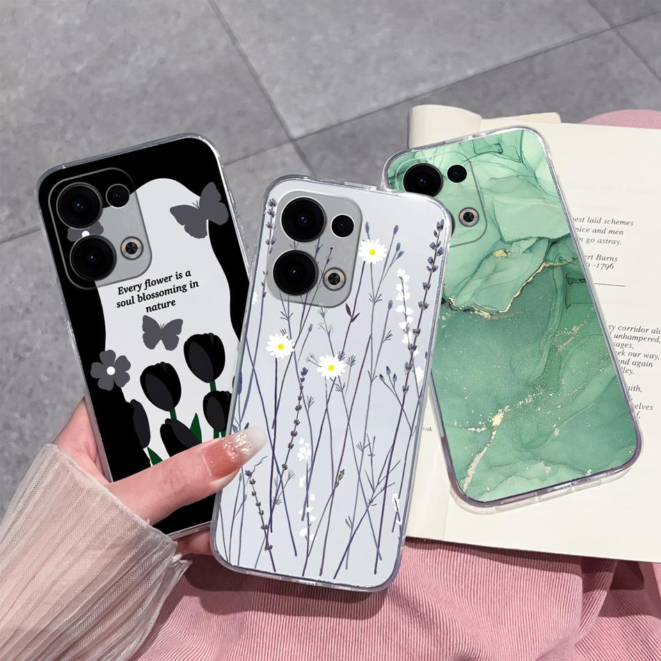 For Oppo Reno 13 Pro Case Creative Clear Soft Back Cover For Oppo Reno13 Pro 13Pro 5G TPU Slim Silicone Anti Drop Phone Cases