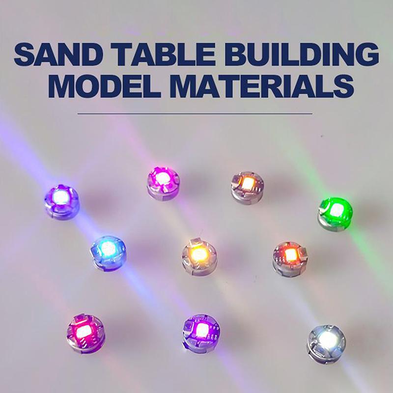 1Pc Wireless Led Model Light With Batteries Press-Button Style Miniature Led Lamp For Diy Model Making Robots/Cars/House Decor