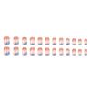 Morandi Gradient Luxury Square Nail Stickers - 24-Piece Set