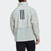 Adidas Myshelter Solid Logo Print Zip-Up Stand Collar Long Sleeve Jacket Unisex Jacket Aluminum HC6269