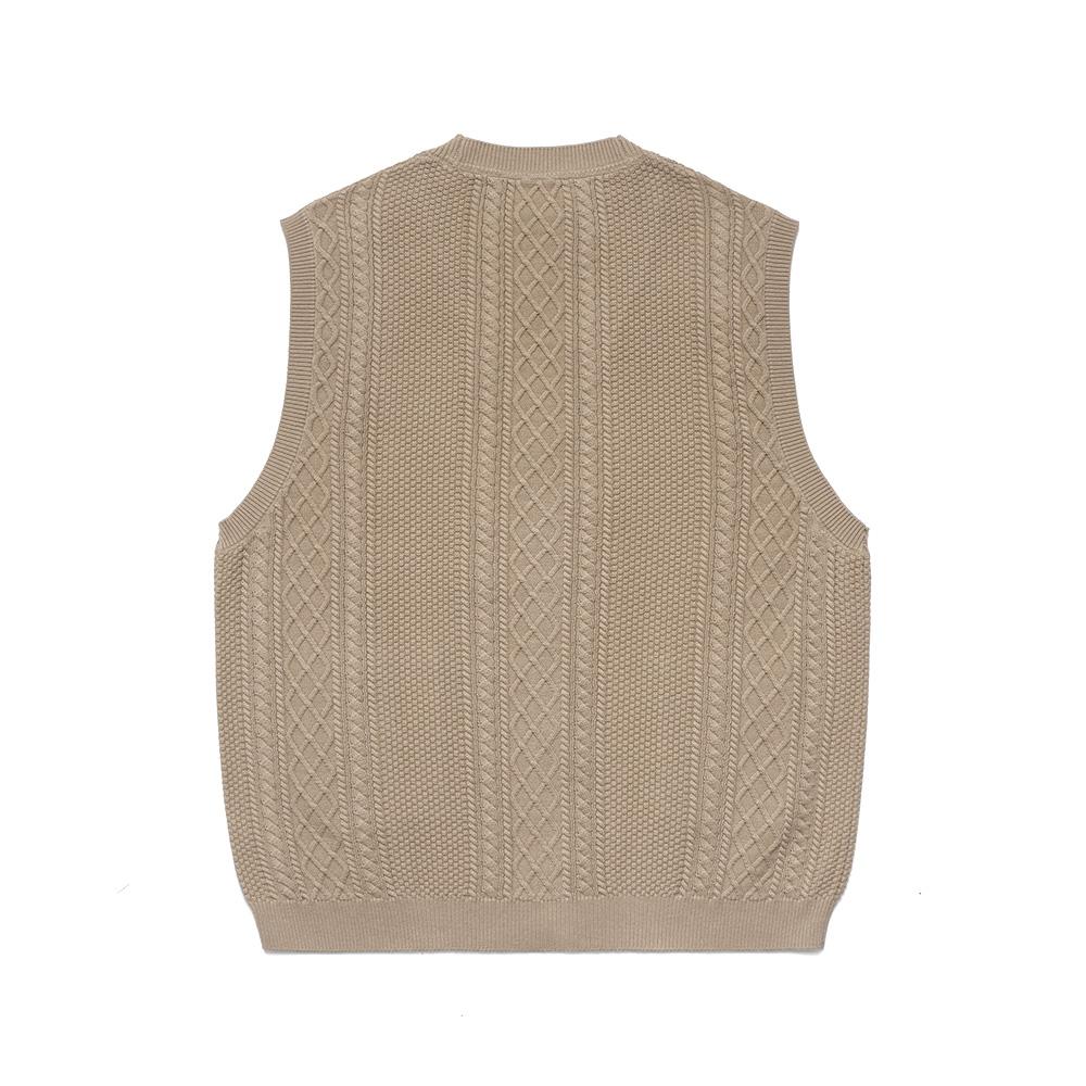 Malbon Golf [Ghostface Killah] Knit Vest Beige (Man)