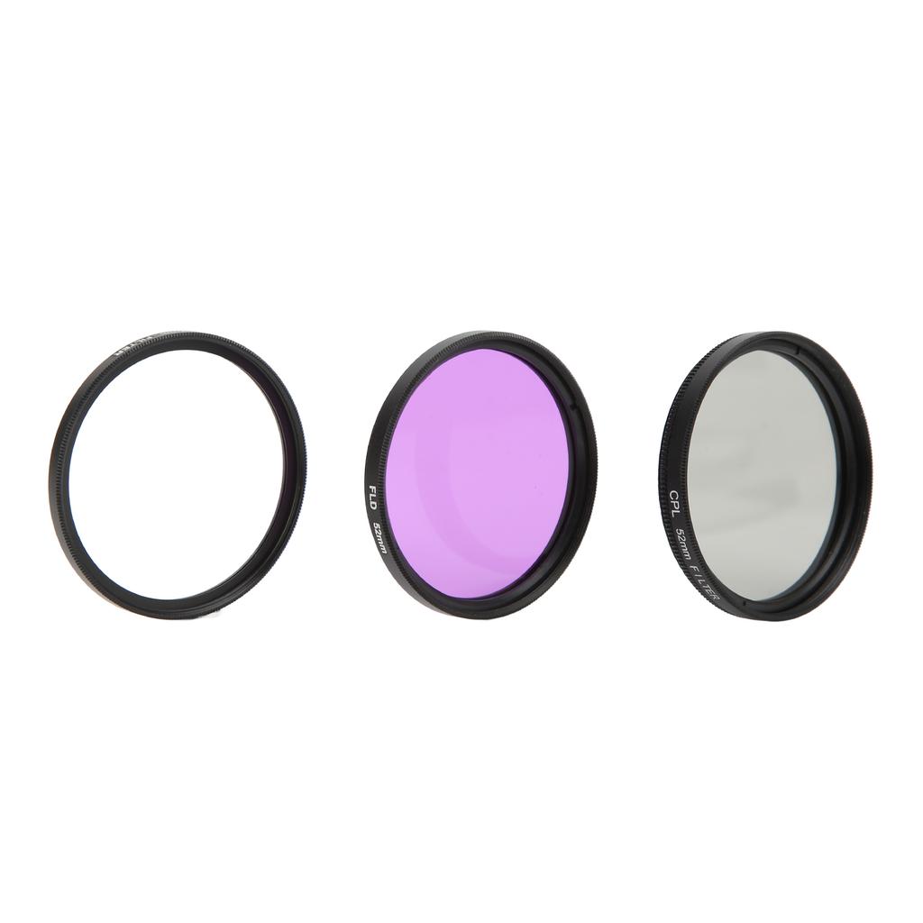 3pcsset Multi Coated Lens Filter Kit UV CPL FLD Lens Filter Set for Digital Camera