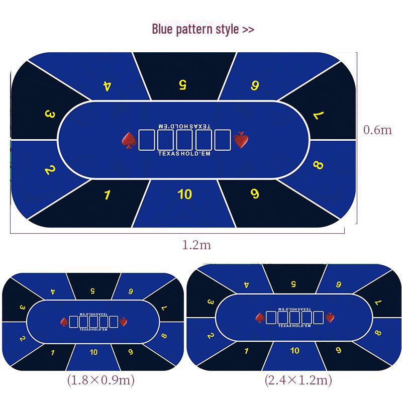 "Tappetino da scrivania da gioco in gomma personalizzabile per Texas Hold'em – Perfetto per Poker, Mouse, Tastiera, Uso in ufficio o E-sports."