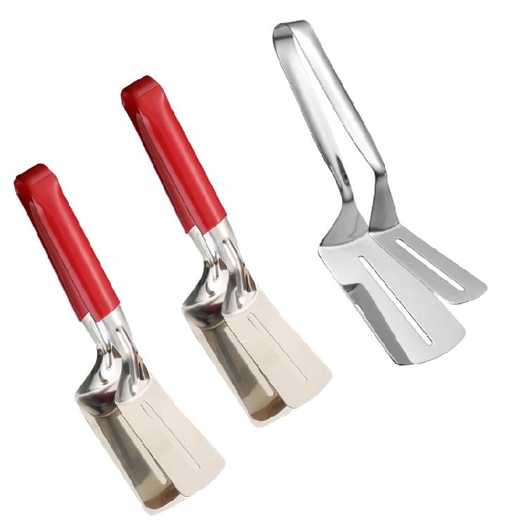 Stainless Steel Meat Turner Comfortable Grip Nonslip Spatula with Extended Handle Barbecue Accessory