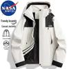 Мужская водонепроницаемая повседневная куртка с капюшоном NASA MARVEL