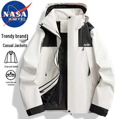 NASA MARVEL Men's Hooded Waterproof Casual Jacket