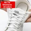 Elastic No Tie Shoelaces Semicircle Shoe Laces for Kids and Adult Sneakers Shoelace Quick Lazy Metal Lock Laces Shoe Strings