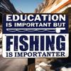 Vintage Metal Tin Sign Fishing Decor Joom  Fishing Is Importanter Metal Poster Fisherman Gift  Bar Kitchen Wall Art Plaque