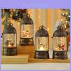 Weihnachts-Spieluhr Goldener Vogelkäfig-Schmuck mit Weihnachtsmann und Schneemann Dekoration für Weihnachtsgeschenk