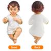 1 pz Statuetta Bambino Gesù Resina Scultura Presepe Bambino Nella Mangiatoia Statuette Scena della Natività Per Natale Interno Statua di Gesù Decorazione