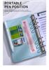 A6 Macaron Handy Notizbuch: PU-Leder Umschlagmappe & Bargeld-Organizer