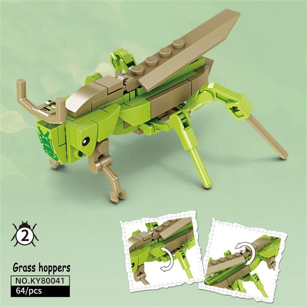Locust Insects Building Blocks Toys Set - Long-Lasting Play for Kids Great Collectible Models Carabid Cricket Blattodea & More