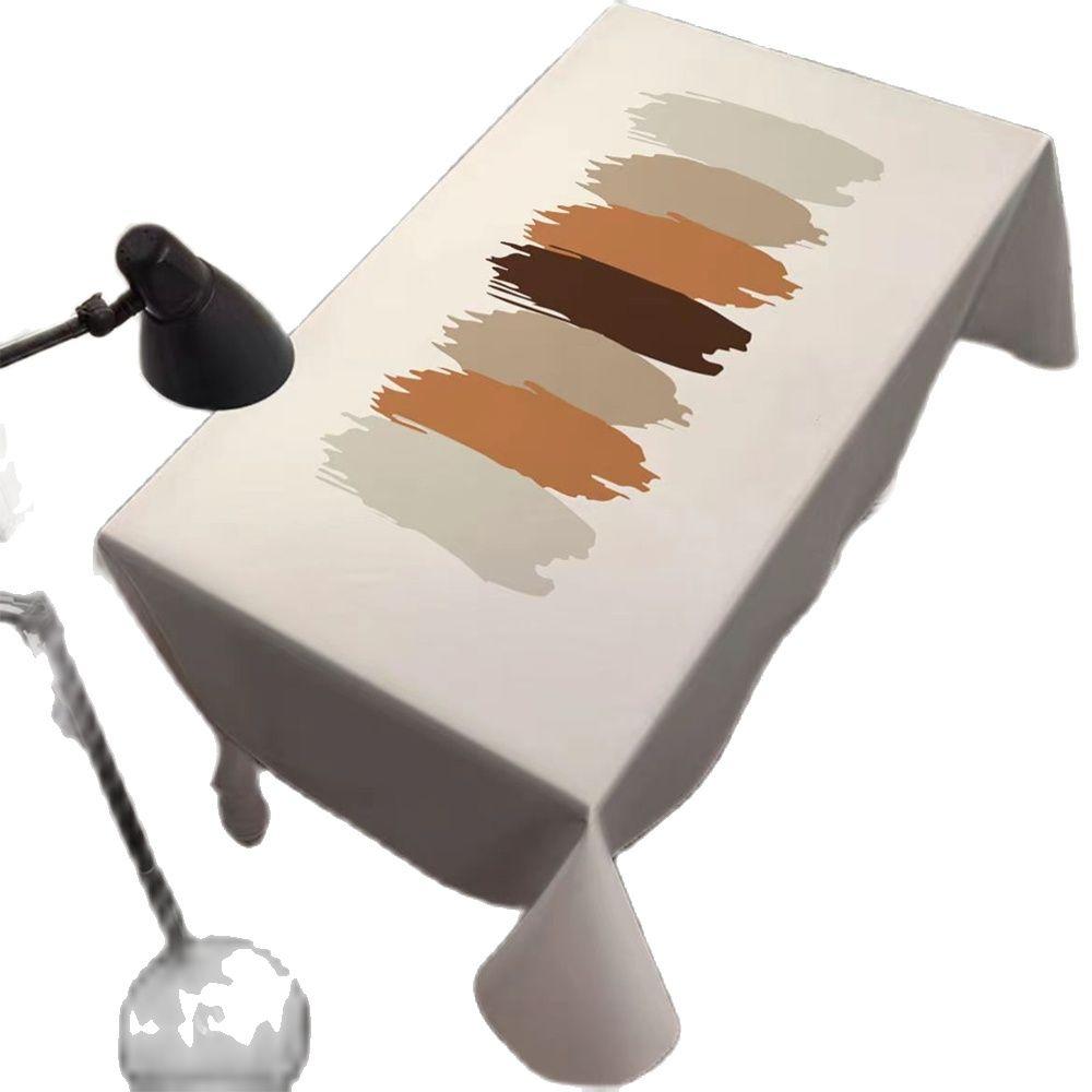 Jednoduchý voděodolný ubrus v severském stylu Obdélníkový potah na stůl Jídelní Podložka na konferenční stolek do kuchyně Obývacího pokoje Nappe Tapete