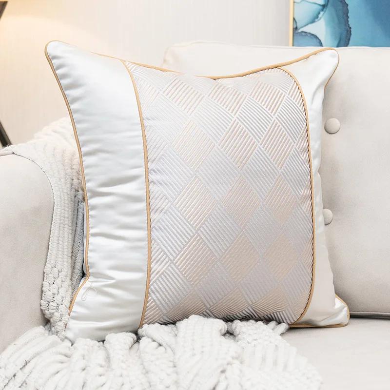Luxury Sofa Cushion Pillow Nordic Style European Luxury Pillow Model Room Villa Living Room High Grade Pillow Case