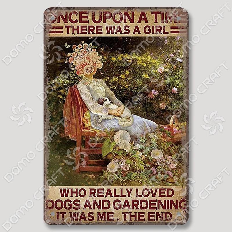Vintage Cats Gardening Metal Tin Sign  xcm Wall Decor for Cafe Farmhouse Backgarden  Perfect for Home Decor  Gifts