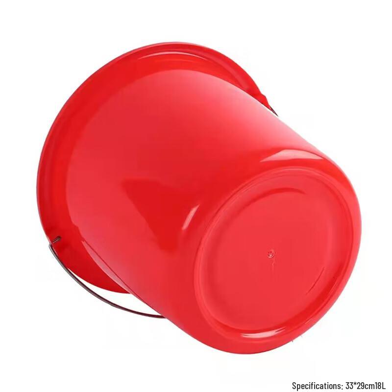 Heavy-Duty Red Plastic Picnic Bucket