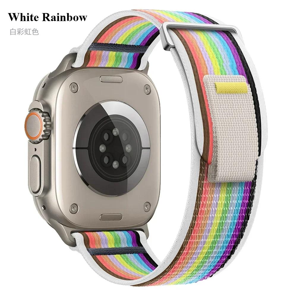 Trail Loop Strap For Apple Watch Series 10 46mm 42mm Sports Nylon Wristband iWatch Ultra 2 49mm 9 8 7 6 5 4 SE 45mm 41mm 44mm 40mm Band