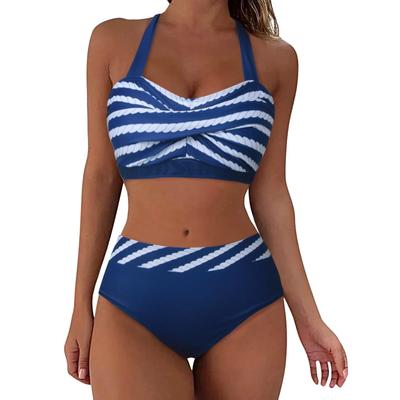 Costumi da Bagno Stampa Leopardo per Donna Due Pezzi 2024 Nuovo Europeo E Taglie Forti Costume da Bagno Spezzato Bikini da Donna Gonna Lunga da Bagno Ragazze